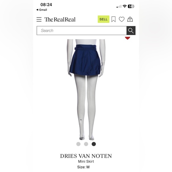 Dries Van Noten Wrap Mini Silk Skirt - Picture 4 of 5